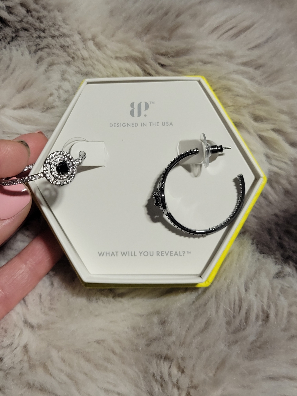 Rare Unicorn Black Onyx Halo Hoop Earrings